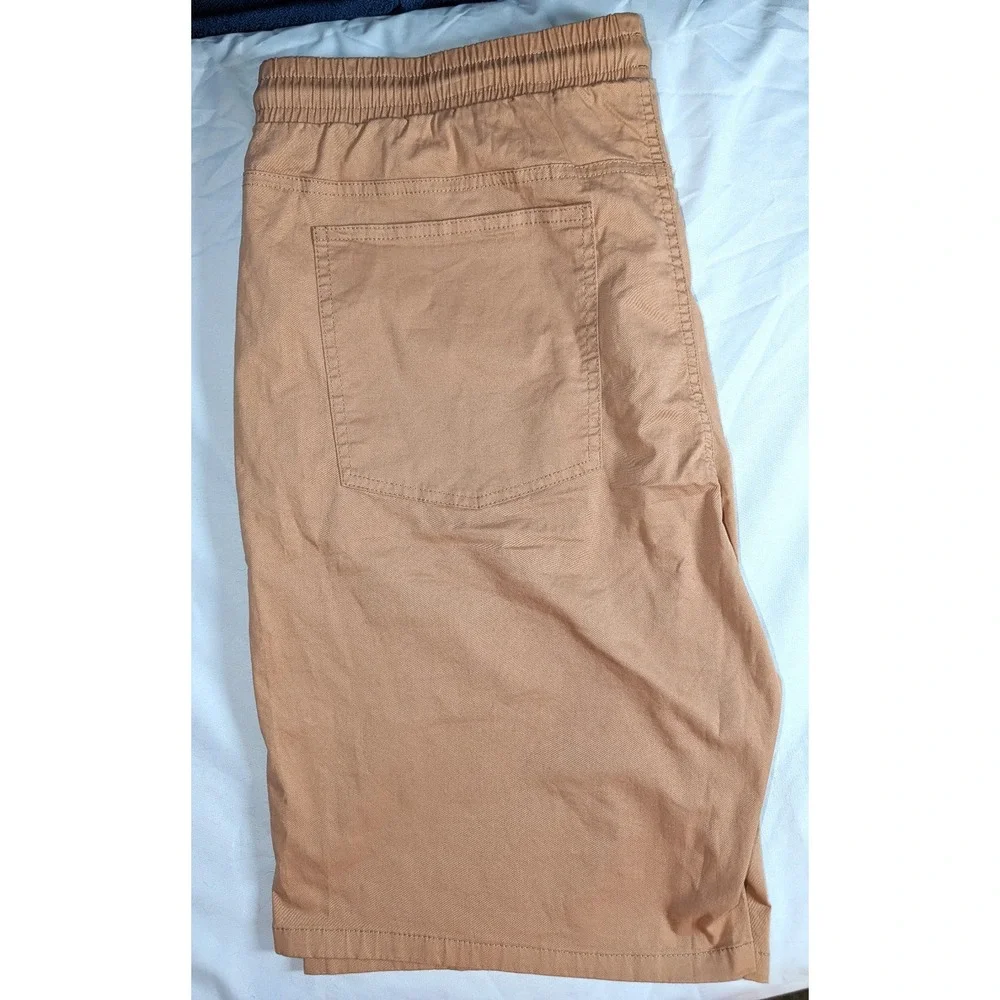 JMIERR Mens Casual Board Shorts Drawstring Summer Beach Shorts, XL, Beige Sz 40